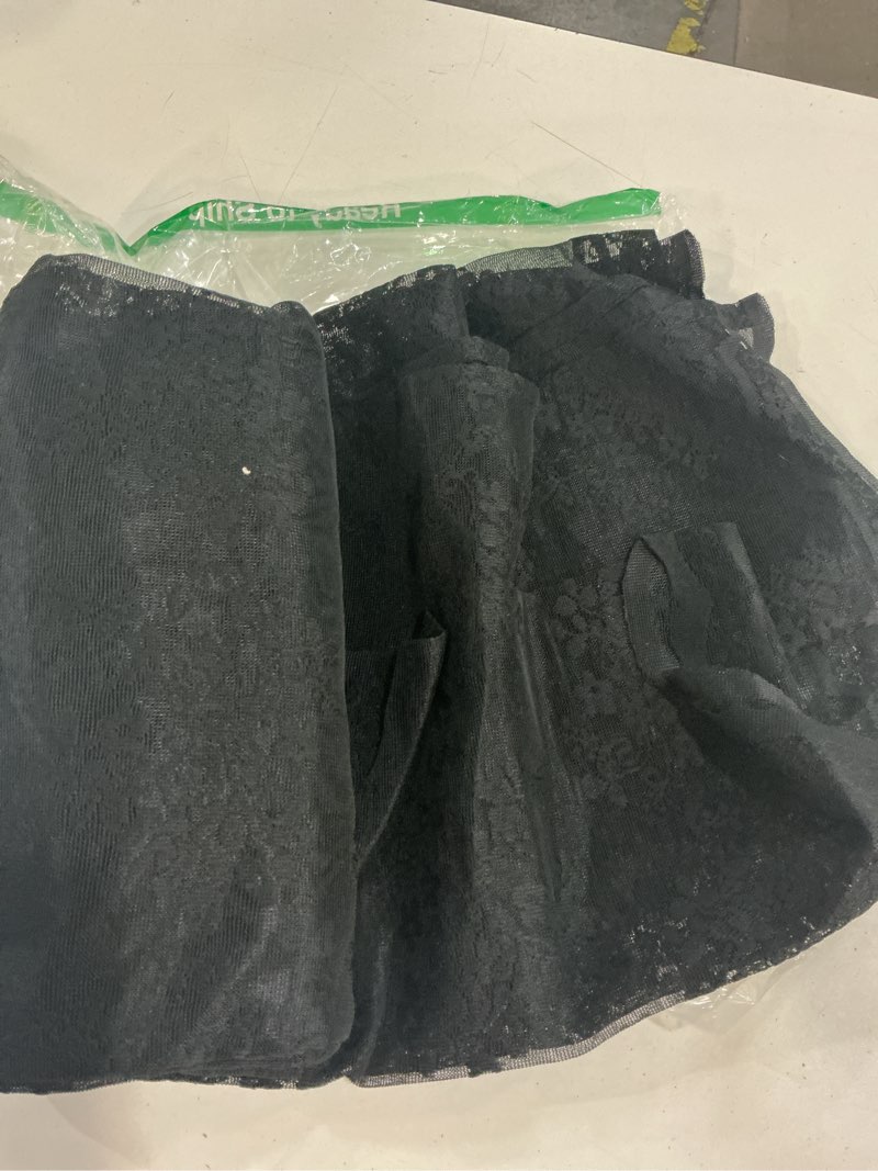 Condition photo showing Good Condition for yj yanjun black lace shower curtain luxury vintage sheer shower curtains with attached valance elegant boho bath curtain for bathroom gothic halloween bathroom decor 72 x 72 inches black 72"w x 72"l (pack of 1)