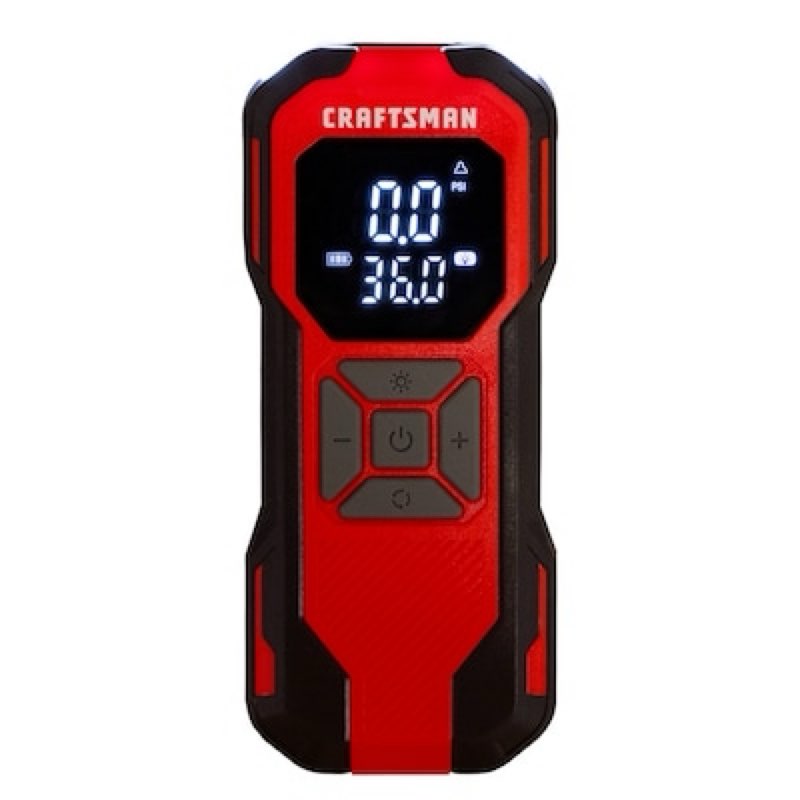 craftsman portable 12-volt air inflator (power source: batter