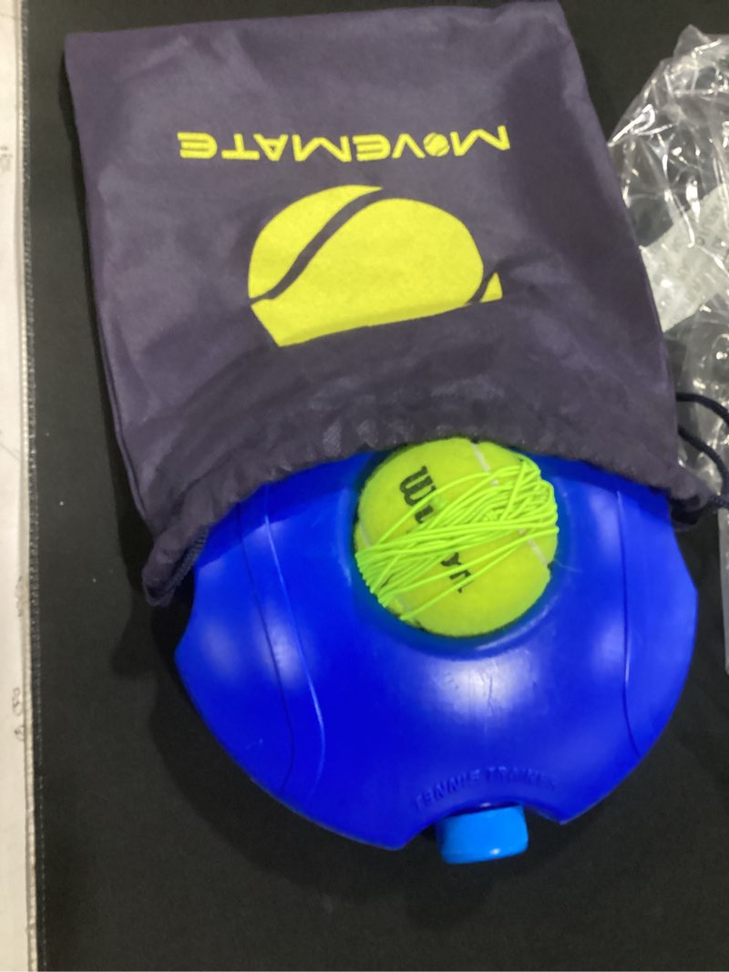 Condition photo showing As Is for movemate tennis-trainer set with wilson® tennis ball | innovative ball game for outdoors, in the garden, in the park for children & adults | incl. transport bag & exercise videos
