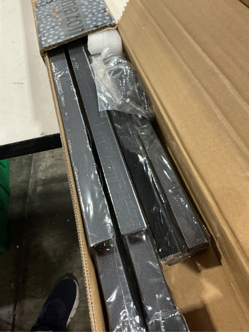 Condition photo showing New/Like New for heavy duty a-frame sidewalks signs 24×36 inch?sandwich board black coated steel metal portable double-sided?slide-in folding (24×36 double side ?flat-pack?)