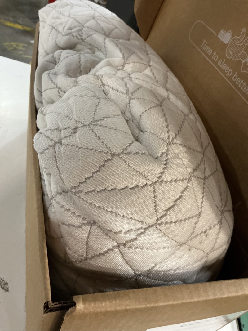 Condition photo showing As Is for coop home goods original adjustable pillow, queen size bed pillows for sleeping, cross cut memory foam pillows - medium firm back, stomach and side sleeper pillow, certipur-us/greenguard gold
