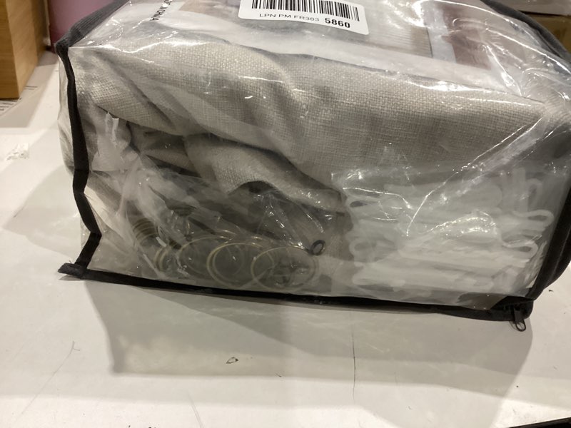 Condition photo showing Good Condition for extra wide pleated linen blackout curtains 84 inches long for bedroom sliding glass door memory trained pinch pleat double layer black out room darkening heat blocking curtain 70w x 84l 1 panel natural 70"w x 84"l (pack of 1)