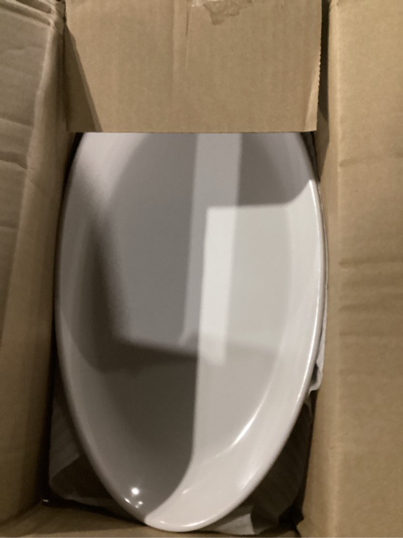 Condition photo showing As Is for G.E.T. OP-1690-AW Heavy-Duty Shatterproof Plastic Oval Melamine Serving Platter, 16" x 9", American White American White 16" x 9"