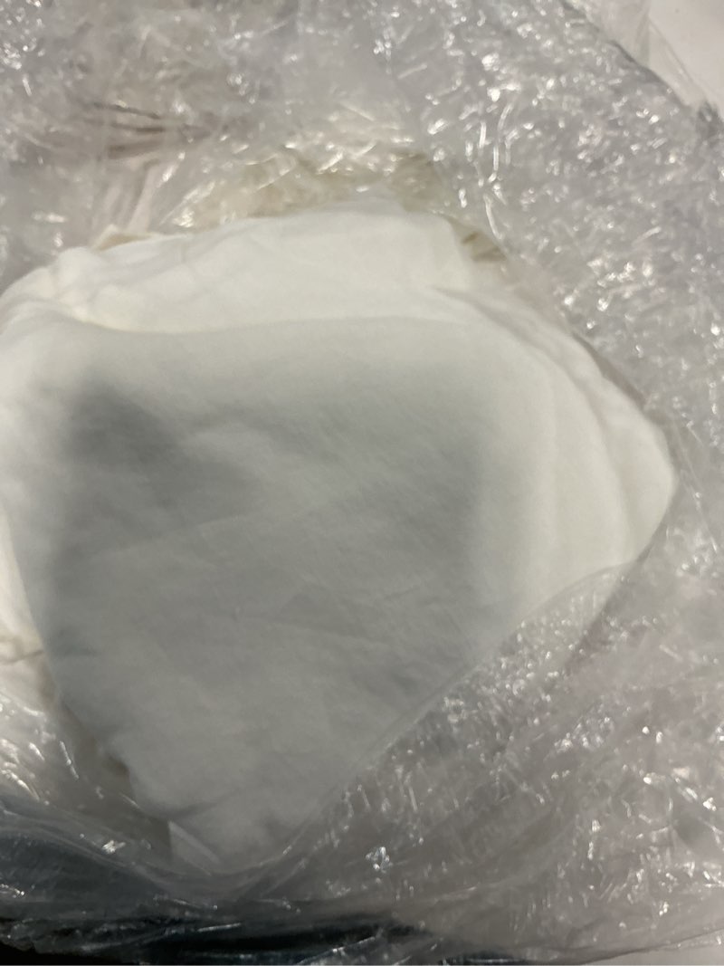 Condition photo showing Good Condition for european linen duvet cover, full/queen, white