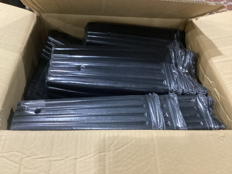 Condition photo showing As Is for 320 pcs tall tree pot 12.6'' 11.8'' 9.8'' plastic deep nursery tree pot with drainage hole black seedling plant flower container with label, garden tool for indoor outdoor garden, 9 sizes