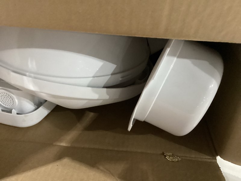 Condition photo showing As Is for Summer Infant by Ingenuity My Size Potty Pro in White, Toddler Potty Training Toilet, Lifelike Flushing Sound, for Ages 18 Months+, Up to 50 Pounds
