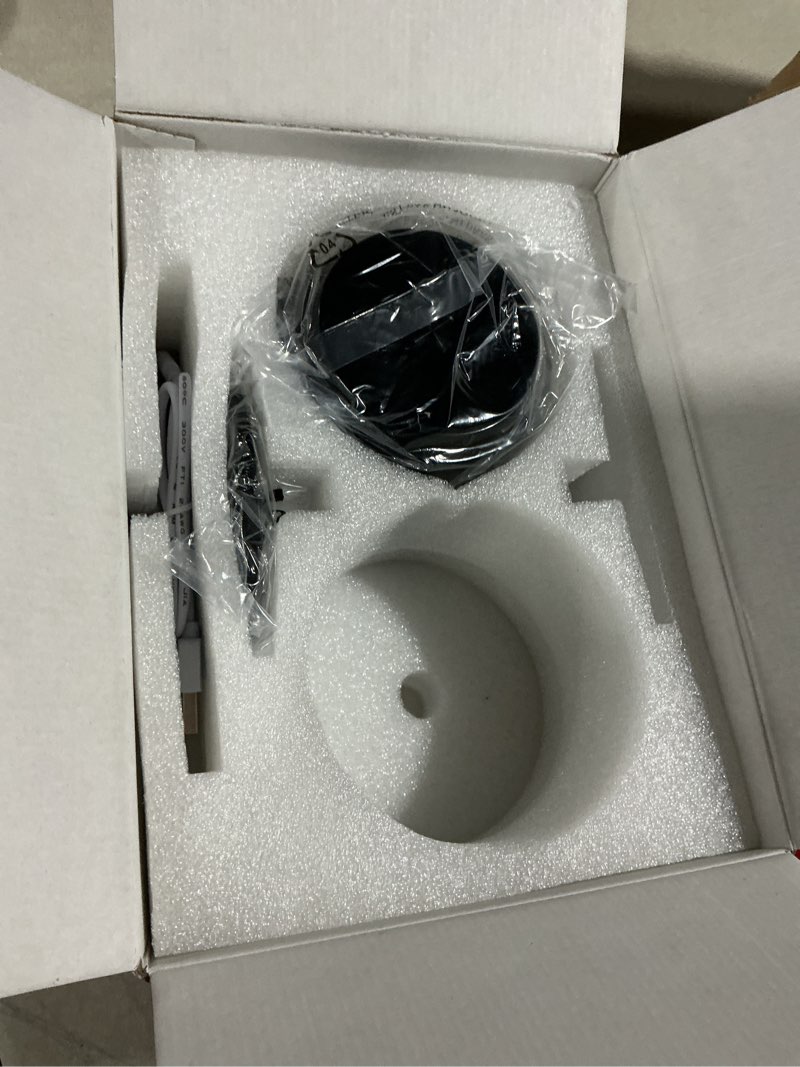 Condition photo showing As Is for cordless table lamp rechargeable black - kk 1 pack 5000mah battery operated lamp for counter, 3 color stepless dimming waterproof led wireless lamp for dining kitchen, outdoor patio, touch control black 2 pack 14in - circle shade