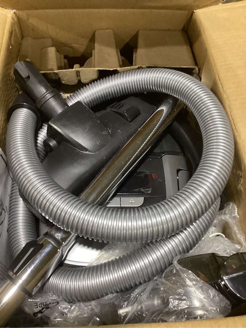 Condition photo showing As Is for Zefiro Canister Vacuum Cleaner, 40Kpa 1600W Bagless Vacuum Cleaner,Lightweight Vacuum for Hard Floors, Carpet, Pet Silver