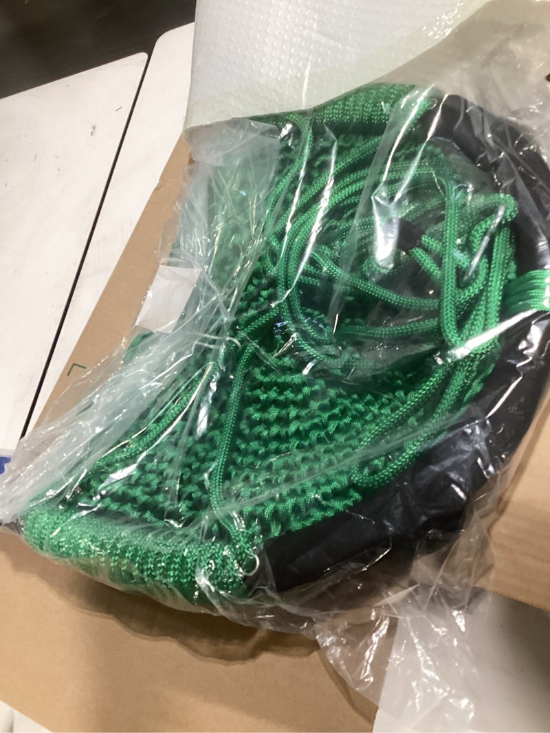 Condition photo showing Good Condition for jksmart swing seat for kids heavy duty rope play secure children swing set,perfect for indoor,outdoor,playground,home,tree,with snap hooks and swing straps,440 lbs capacity,green green 1 pack