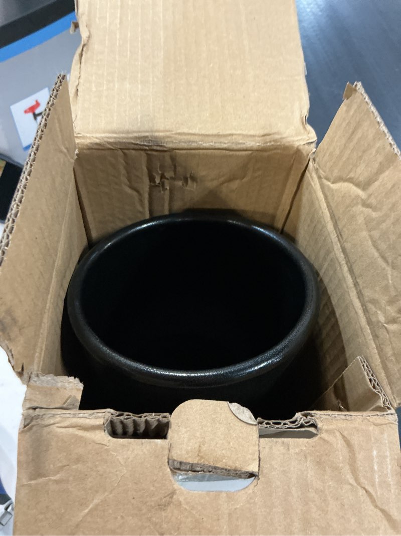 Condition photo showing New/Like New for 3" inlet exhaust tip, 3" inlet 5" outlet 12" overall length stainless steel exhaust tips, black powder coated exhaust tailpipe, bolt on 3x5x12bk