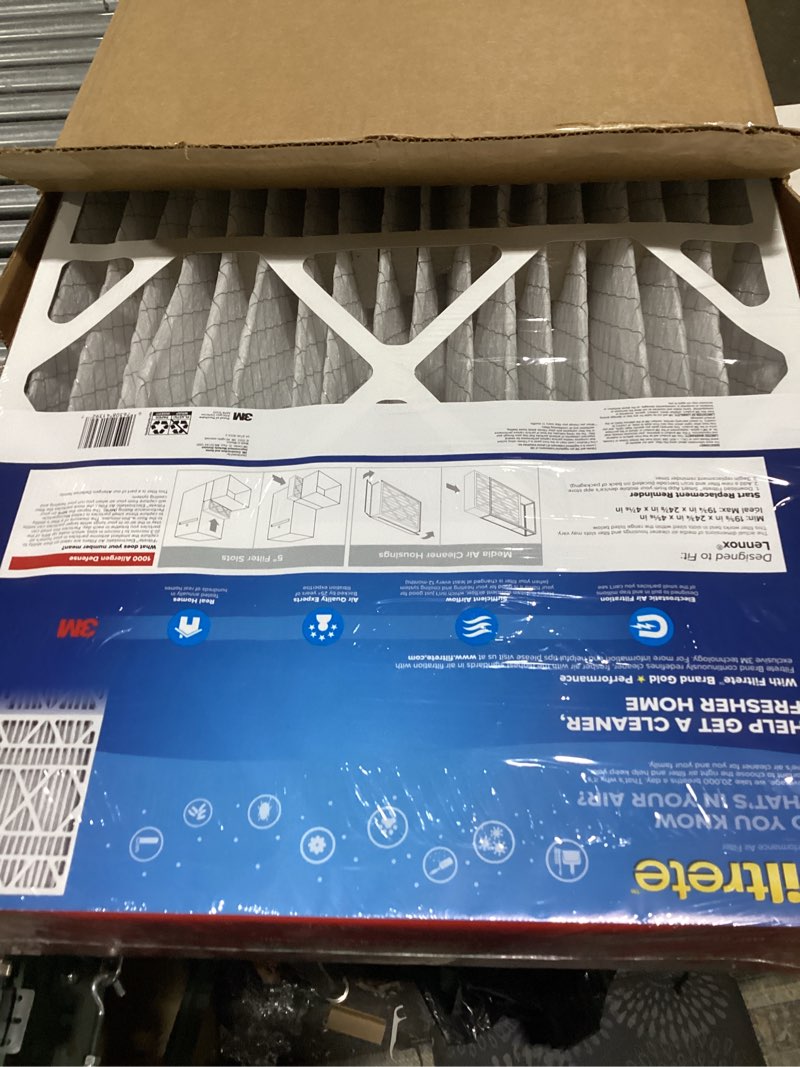 Condition photo showing Good Condition for filtrete 20x25x5 air filter merv 11, mpr 1000 micro allergen defense 2-pack, fits lennox, ac furnace