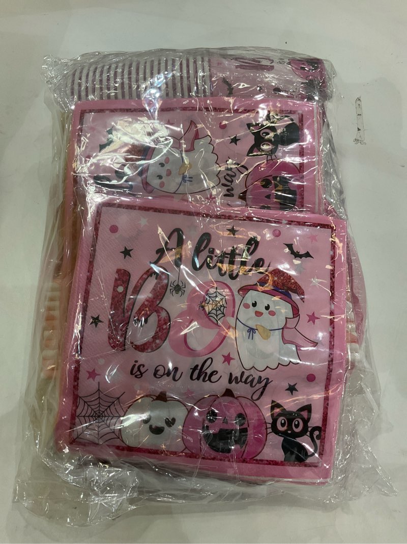 Ghost, Pink, Baby Shower Set