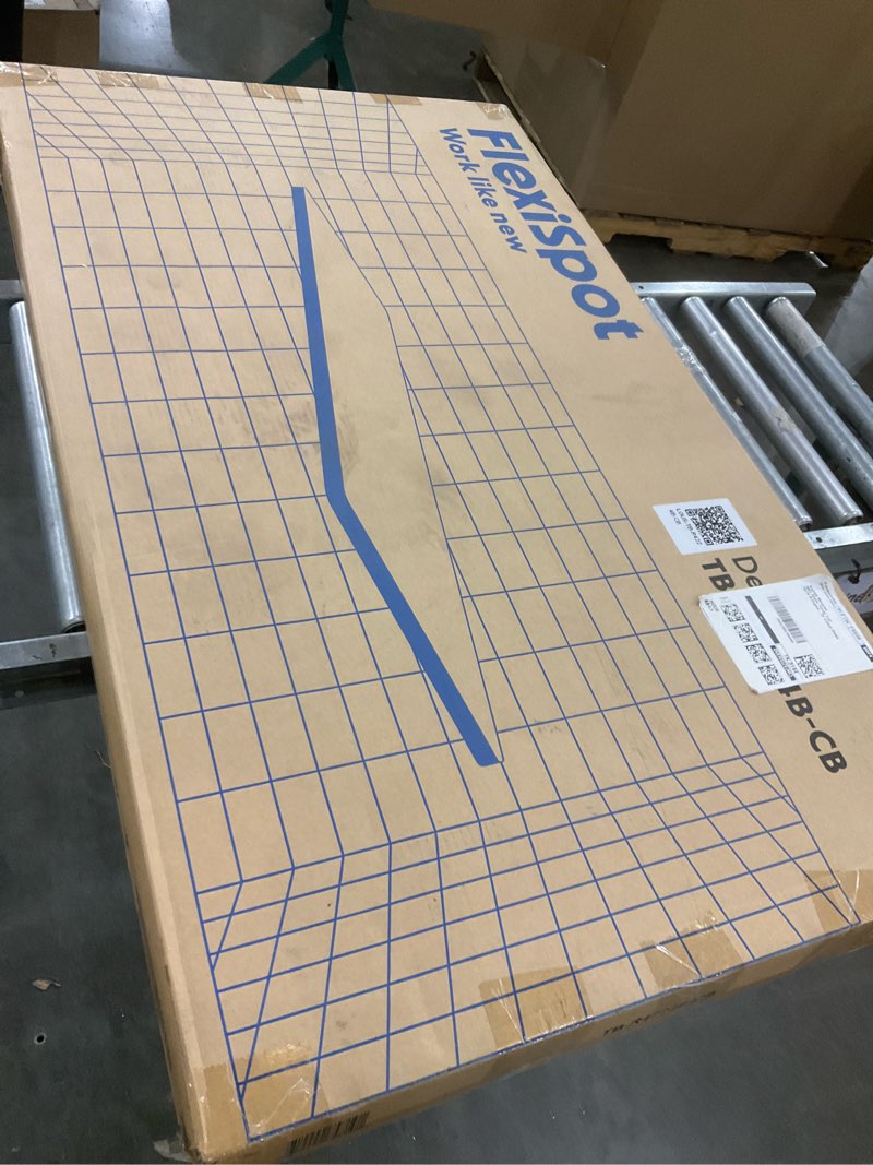 Condition photo showing New/Like New for FLEXISPOT Whole Piece 40"x24" Desktop 1" Thickness Height Adjustable Desk Rectangular Tabletop Black Board (42INCH Black Top) 40x24" Black