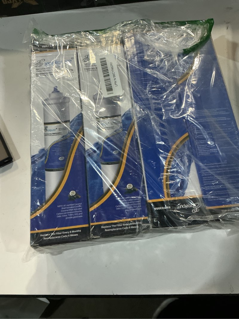 Condition photo showing New/Like New for excelpure rwf0300a inline water filter, replacement for ge® gxrtdr, samsung da29-10105j, whirlpool whkf-imto, ic-100a, 4378411rb, samsung hafex/exp, for refrigerator, icemaker, rvs, marines, 4pack