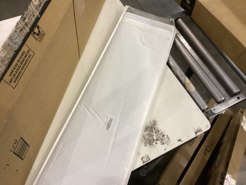 Condition photo showing As Is for 2 Pieces Door Kick Plate for Exterior Door: Mineye 8 X 34 - Kick Plate for Bottom of Door, Front Door Kick Plate with Screws for Interior or Exterior Anti Scratch Door Protection, Gold