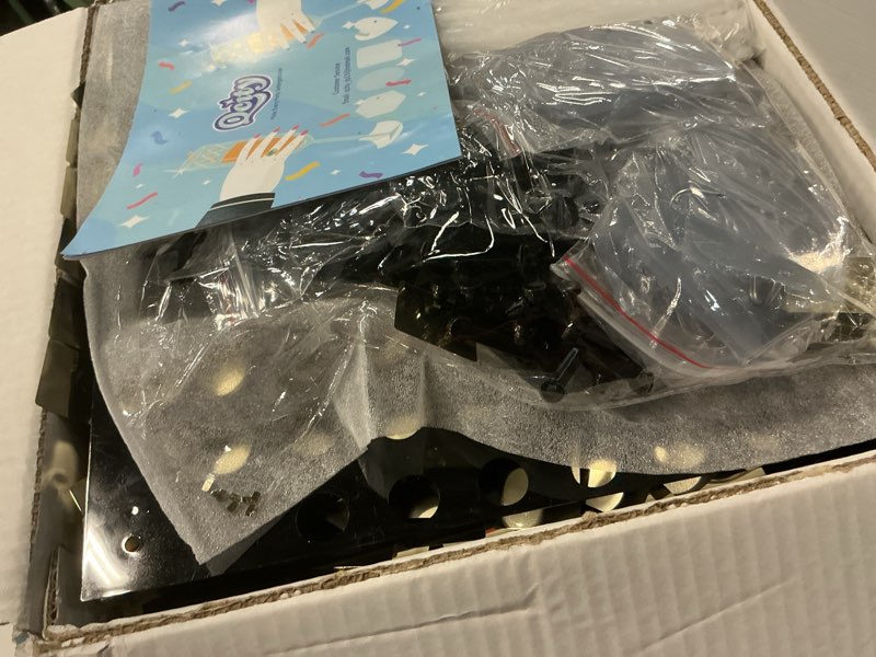 Condition photo showing As Is for Qcity Light Gold Shimmer Wall Backdrop 48PCS, Black Back Not See-Through Design, Square Sequin Glitter Backdrop Panel, Perfect for Outdoor Events, Birthdays, Wedding and Party Decoration