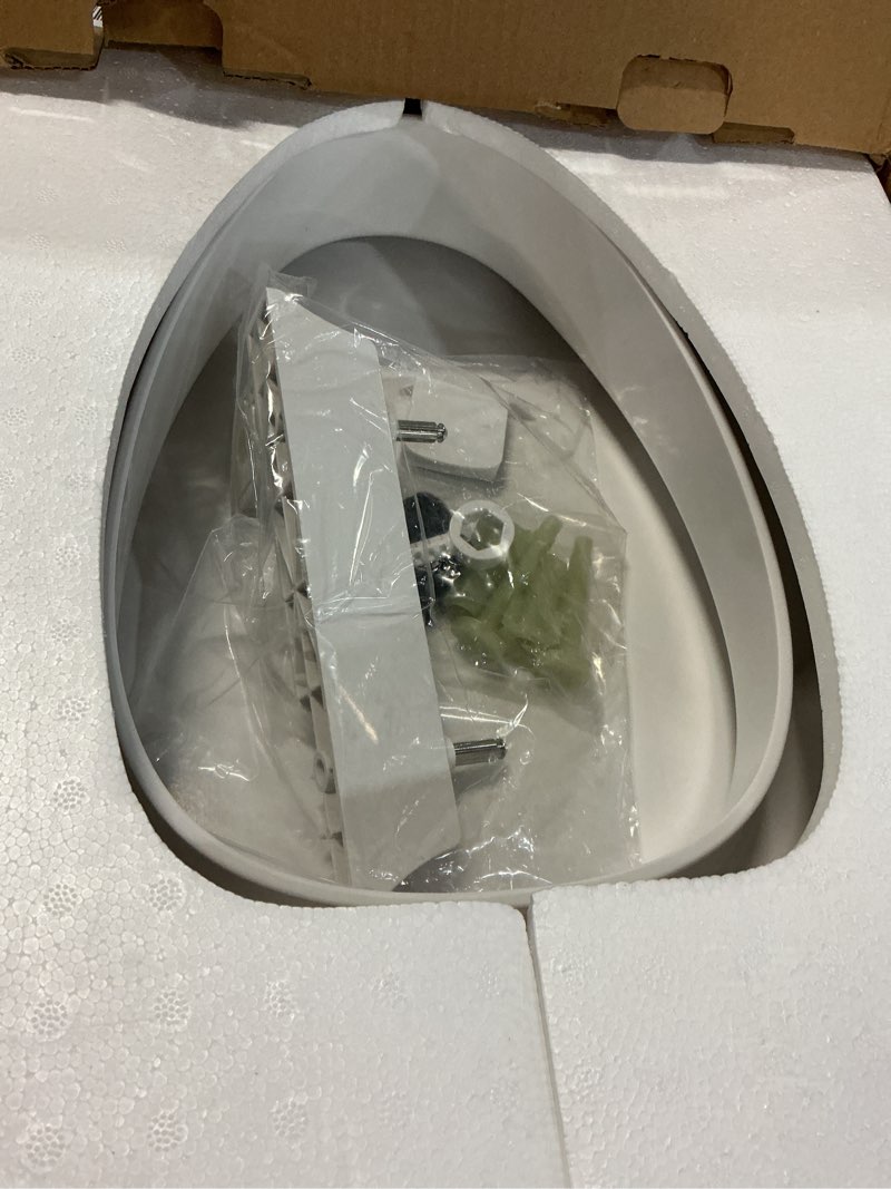 Condition photo showing Good Condition for elongated toilet seat risers for seniors, slow close, elevated toilet seat, heavy duty, never loosen, raised toilet seat elongated bowl, white(18.5”)