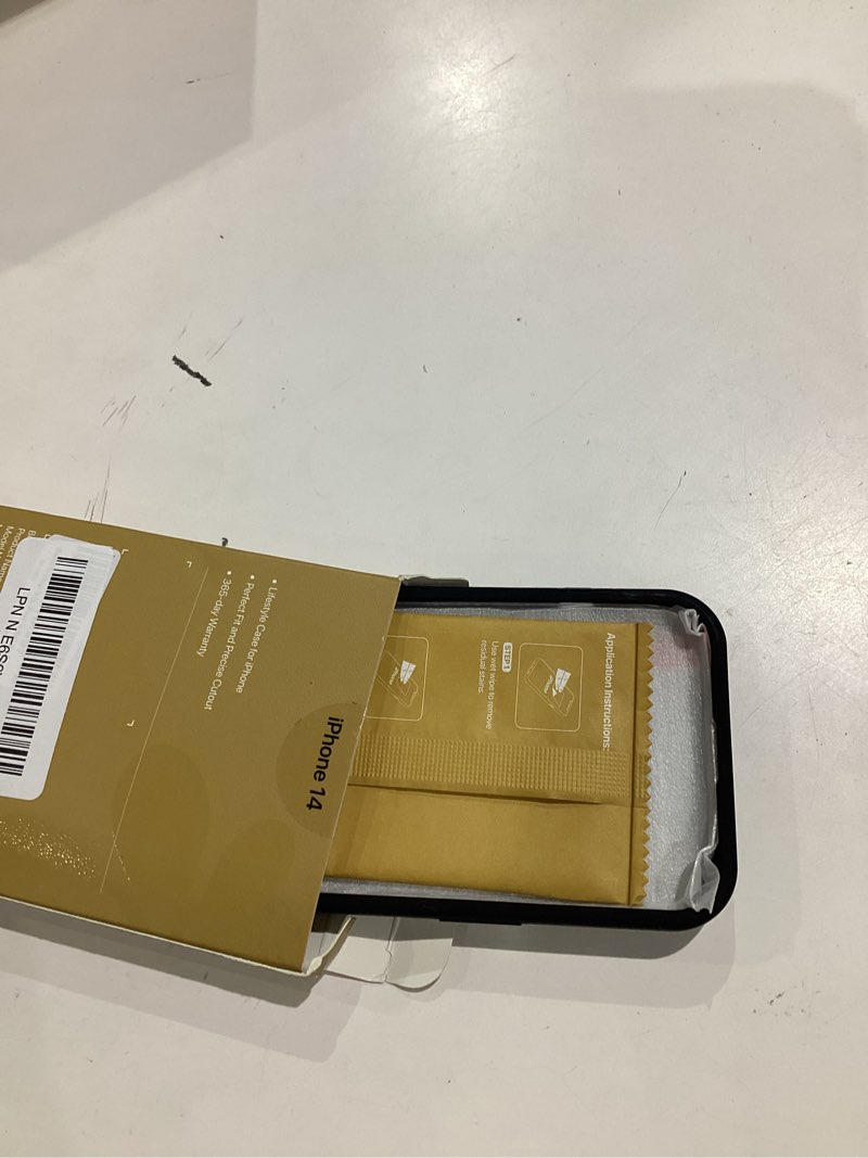 Condition photo showing Good Condition for miracase for iphone 14 case with stand, compatible with all magsafe accessories, liquid silicone case gel rubber shockproof drop protection phone case for iphone 14, black mag-stand black mag-stand iphone 14