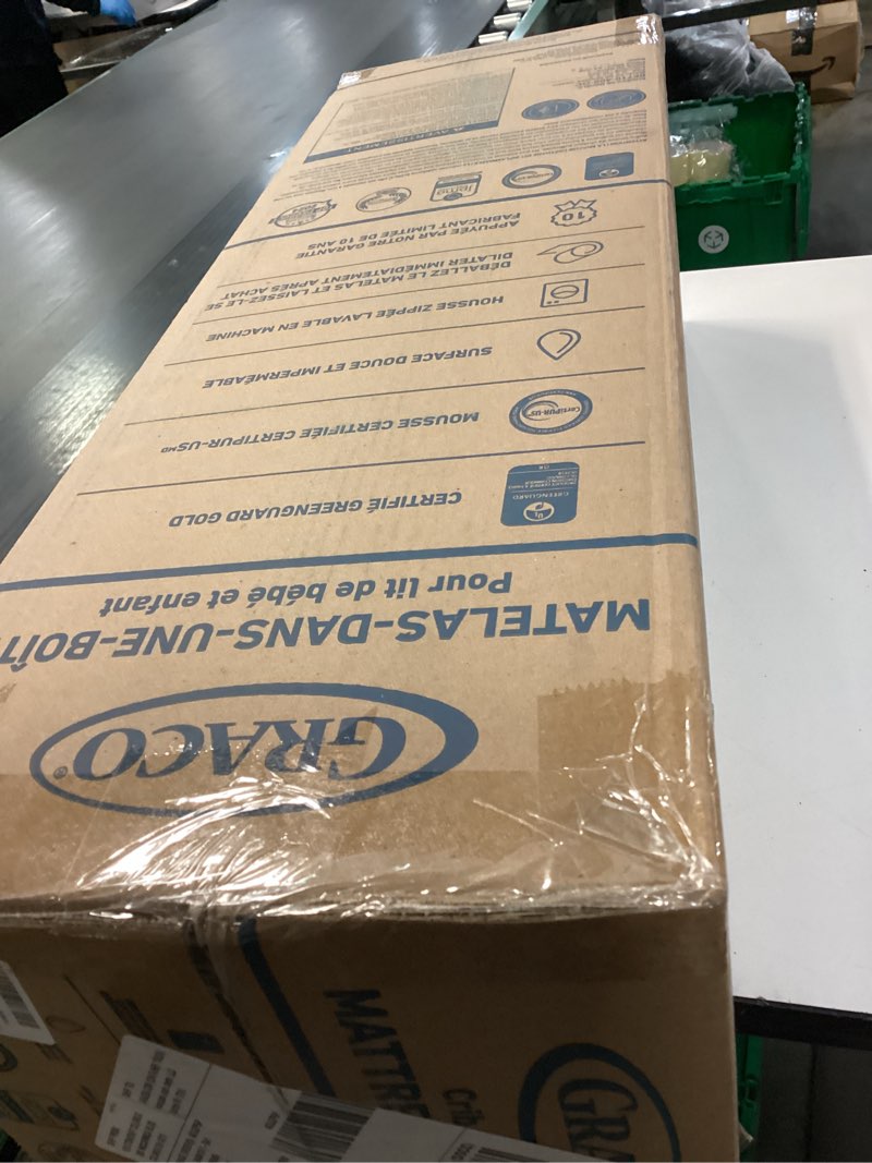 Condition photo showing New/Like New for Graco Premium Crib & Toddler Mattress – GREENGUARD Gold Certified, Machine Washable Oeko-TEX Standard 100 Certified Cover with Waterproof Surface, Fits Any Standard Full Size Baby Crib & Toddler Bed