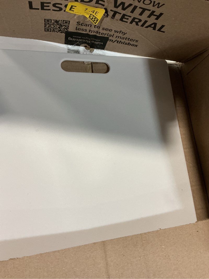 Condition photo showing Good Condition for acrylic chopping board 18 x12 inches, white color 