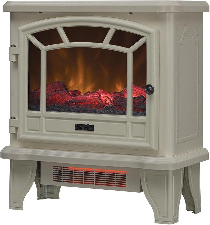 duraflame® Infrared Quartz Electric Fireplace Stove Heater CREAM