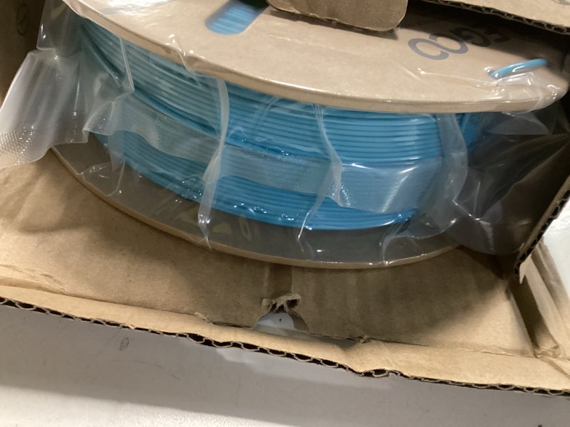 Condition photo showing New/Like New for ELEGOO PLA Plus Filament 1.75mm Sky Blue 1KG, PLA+ Tougher and Stronger 3D Printer Filament Dimensional Accuracy +/- 0.02mm, 1kg Spool(2.2lbs) Fits for Most FDM 3D Printers 1kg Sky Blue