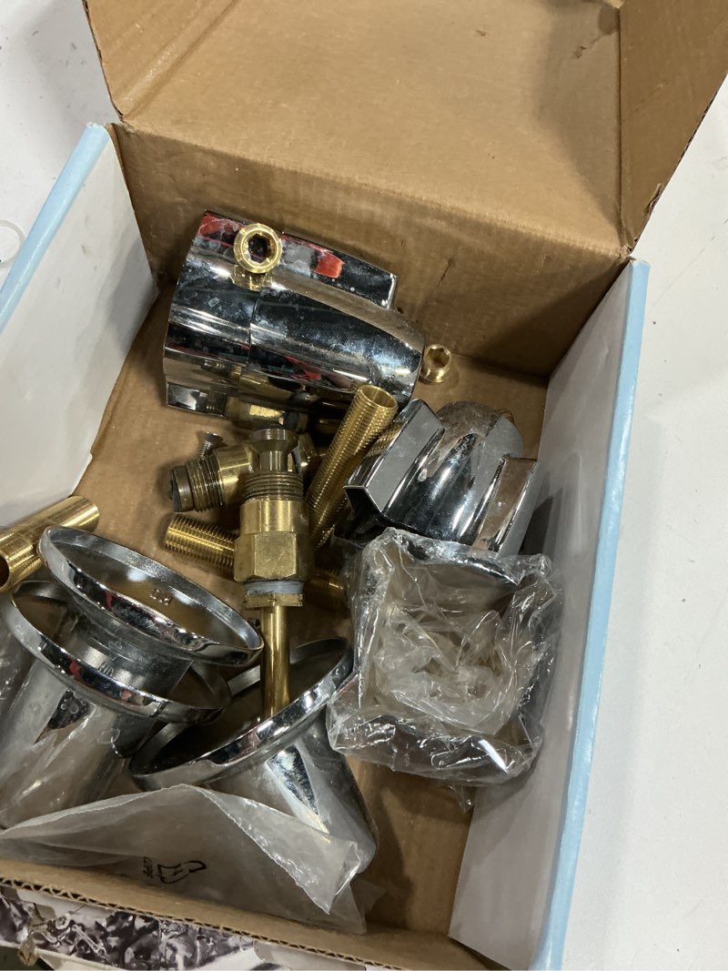 Condition photo showing As Is for Danco Chrome 3 -Handle Knob Bathroom Sink Faucet Handle