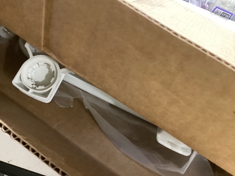 Condition photo showing Good Condition for Mayfair Cameron White Toilet Seat, Heavy Duty Wood, Easy Clean, Made in USA, Round White Round