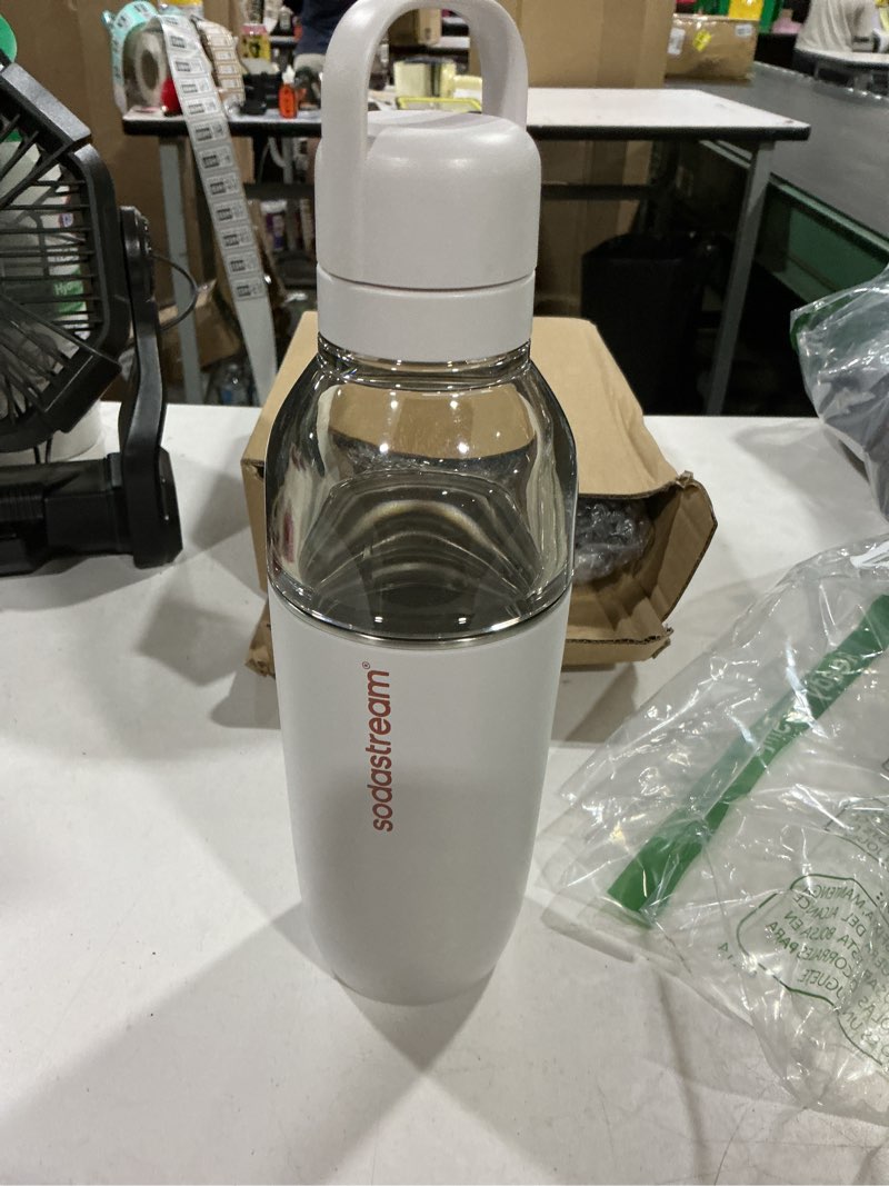 Condition photo showing As Is for sodastream® fizz & go easy mix carbonating bottle - sand, 23.7 fl oz