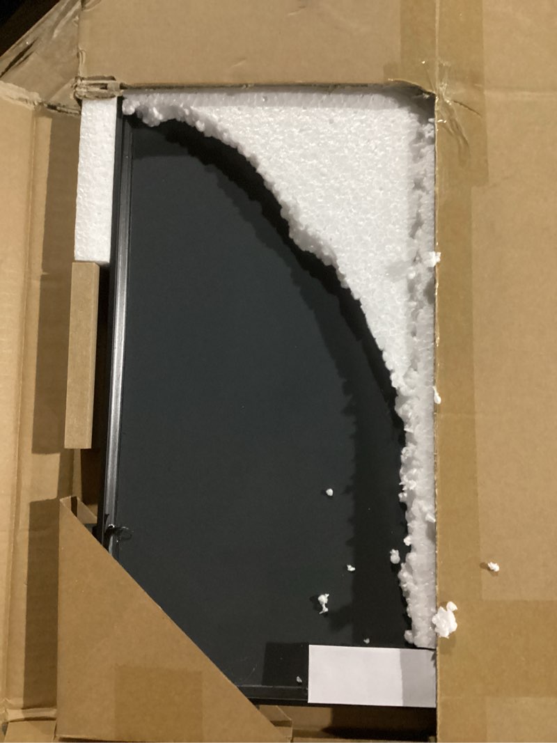 Condition photo showing Good Condition for 47x14 Mirror Rectangle Full Body Length Door Hanging Wall Mounted Metal Aluminum Alloy Frame Dressing Make-up Mirrors for Entryway Bedroom Bathroom Living Room 47 14 inch Black Black 47"L x 14"W