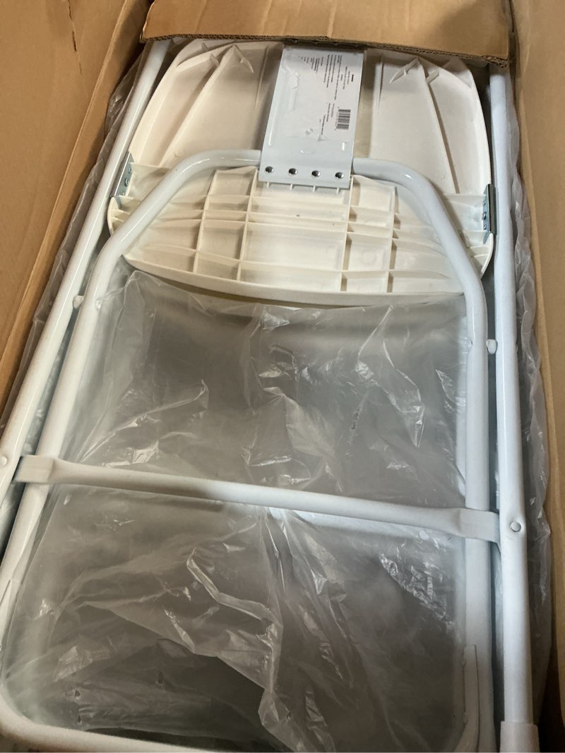 Condition photo showing Good Condition for plastic folding chair, 800 lbs. capacity, white - lot of 10