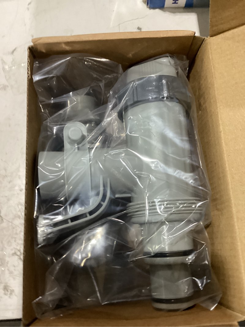 Condition photo showing New/Like New for ?patented?mascarry above ground swimming pool hose adapter with plunger valve and pipe holder - replacement parts for pool pump system (2 pack) | includes 2 hose adapters, plunger valves and pipe holders for secure connection and water-flow control on compatible pools.