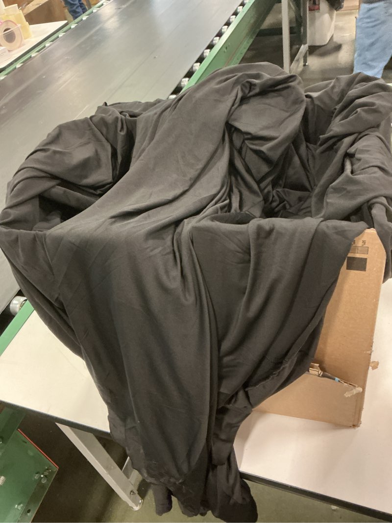 Condition photo showing As Is for (Similar)BYDOLL Table Cloth 60 Inch Round Tablecloth Fits Max50 Inch Diameter Table Top,Black Polyester Washable Wrinkle-Free Spillproof Tablecloth for Party Patio Cover 60\" x 60\" (Round-Fits Max 50'' Desk Top) Black