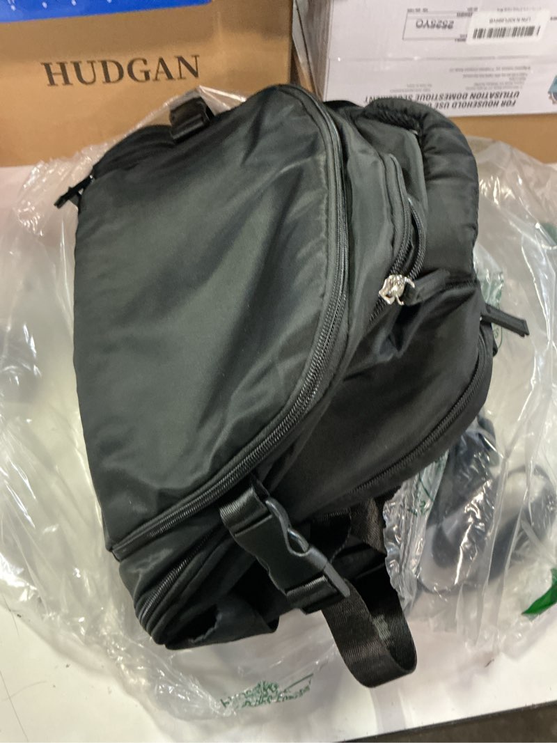 Condition photo showing New/Like New for wonhox vacuum seal travel backpack with air pump compression vacpack waterproof carry on backpack for travel women men with vacuum system laptop airlines approved daypack space saver bags black b12-black(with air pump)