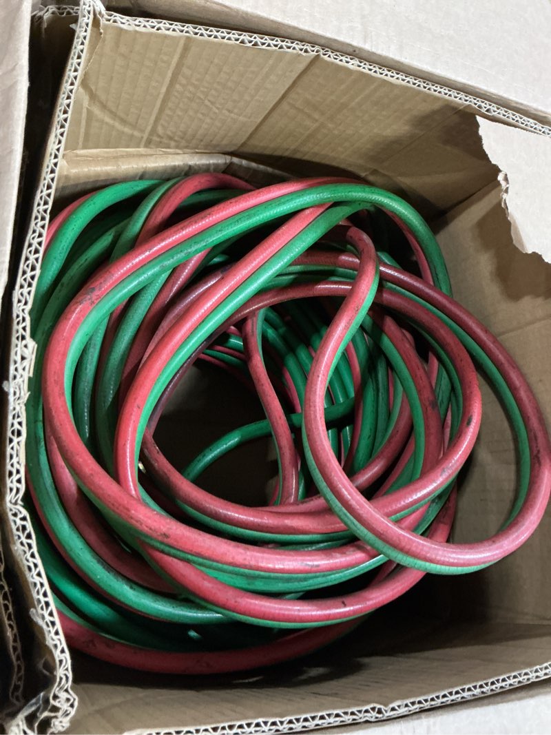 Condition photo showing As Is for RX WELD Oxy Acetylene Hose, Torch Hose 1/4-Inch × 100 Feet with 9/16"-18 B Fittings, Torch Hose, Grade R