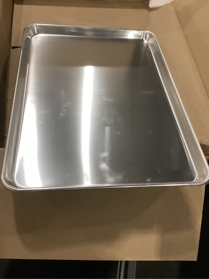 Condition photo showing New/Like New for Winco Commercial-Grade Aluminum Sheet Pan, 18 Gauge, 2/3 Size