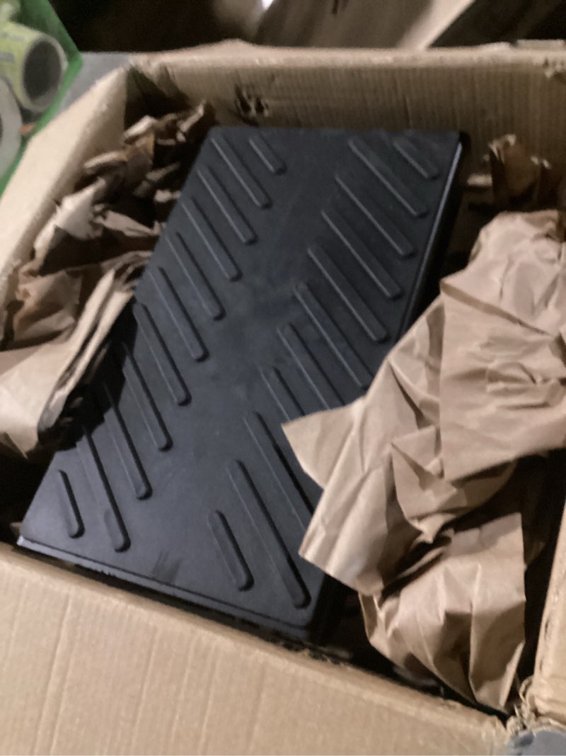 Condition photo showing As Is for adjustable dirt bike stand & powersport jack 1000lbs capacity, heavy duty hydraulic motorcycle lift stand & center stand for maintenance, dirt bike accessories for garage & shop black