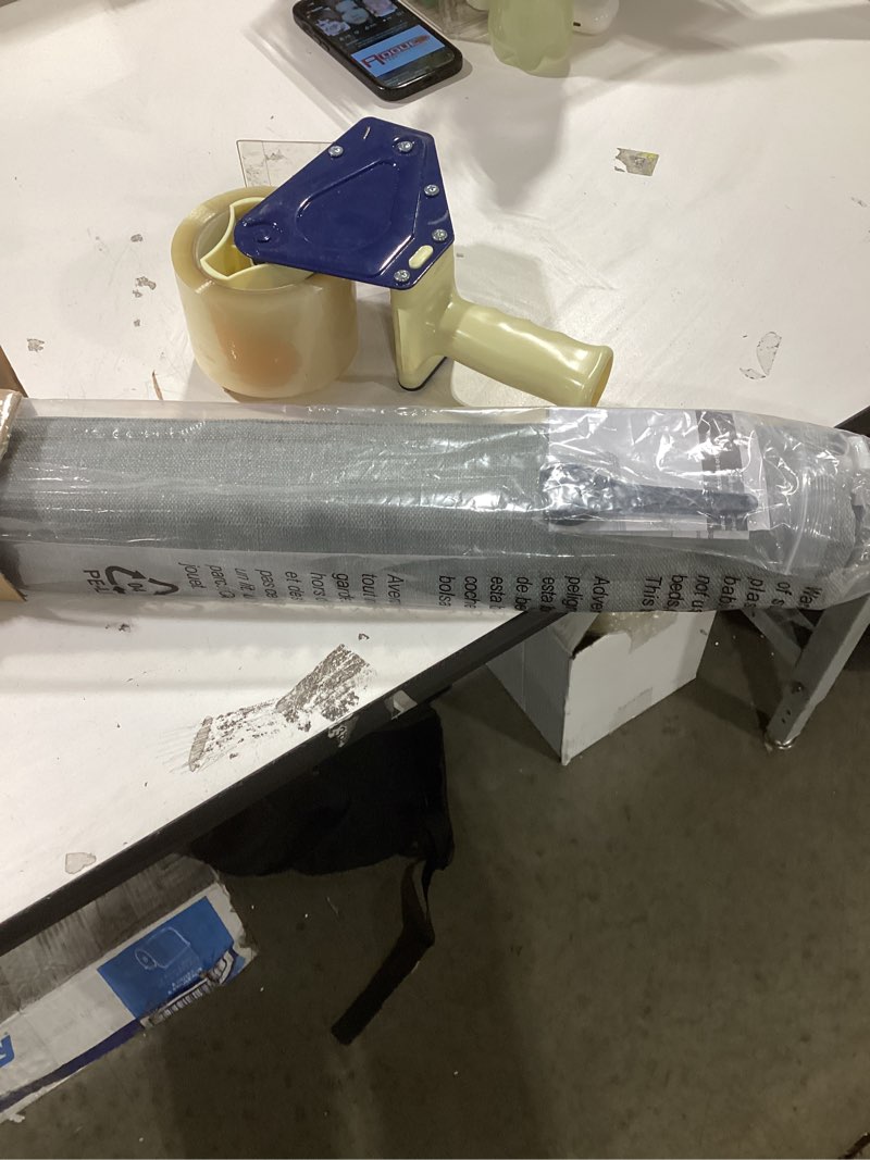 Condition photo showing Good Condition for LazBlinds No Drill Roman Shades for Windows, Cordless Light Filtering Window Shades with UV Protection, Polyester Fabric for Bedroom & Living Room, 20" W x 64" H, Grey Light Filtering - Grey 20"W x 64"H