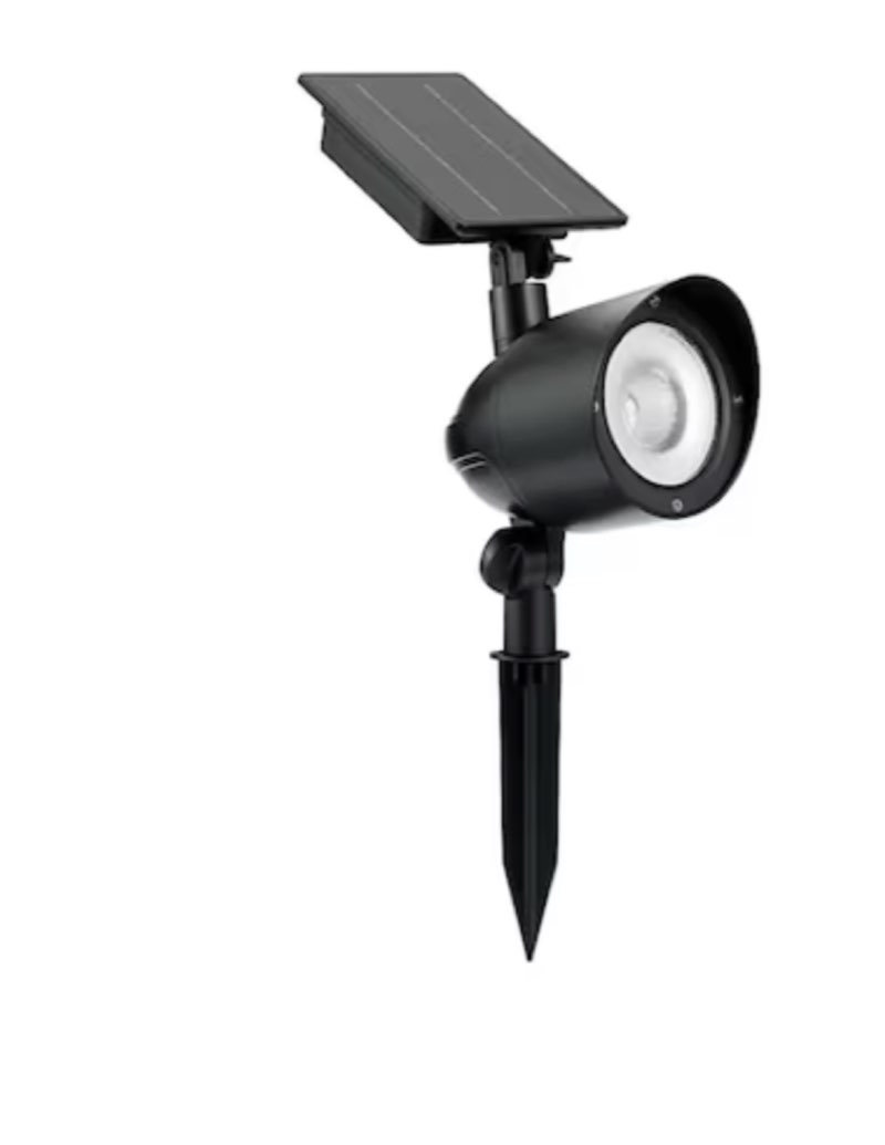 Harbor Breeze 120 -Lumens 0.82 -Watt Black Color Changing Solar LED Flood light