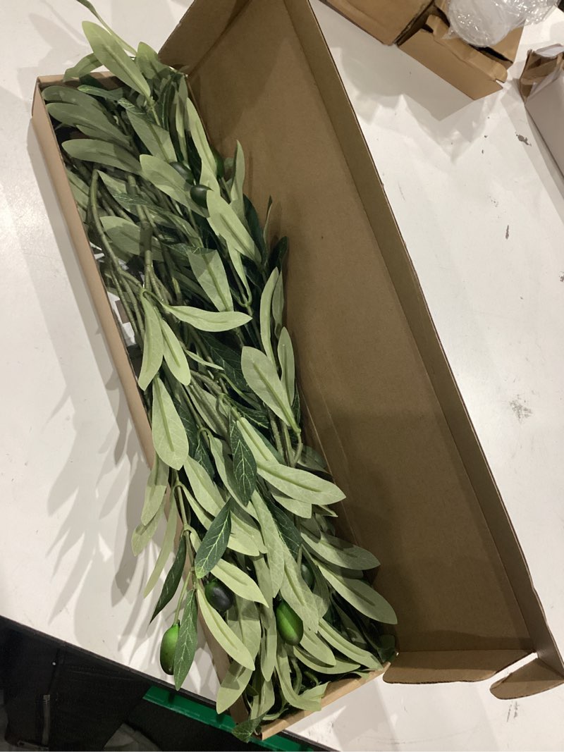 Condition photo showing Good Condition for waipfaru 5pcs olive branches for vases, faux olive tree branches with lifelike olives, artificial greenery stems for vases centerpieces floral arrangements decor, 18 inch 18inch - 5pcs