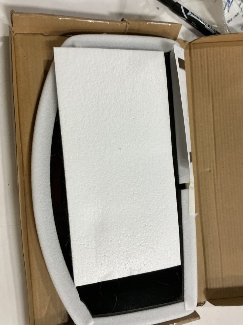 Condition photo showing New/Like New for Monoprice TV Mounted Glass Shelf, Allows Above or Below TV Mounting of Blu-Ray Player, Cable Box, Game Console, Streaming Device, Soundbar, or Center Speaker (Max 22 lbs, VESA 400x300) Black