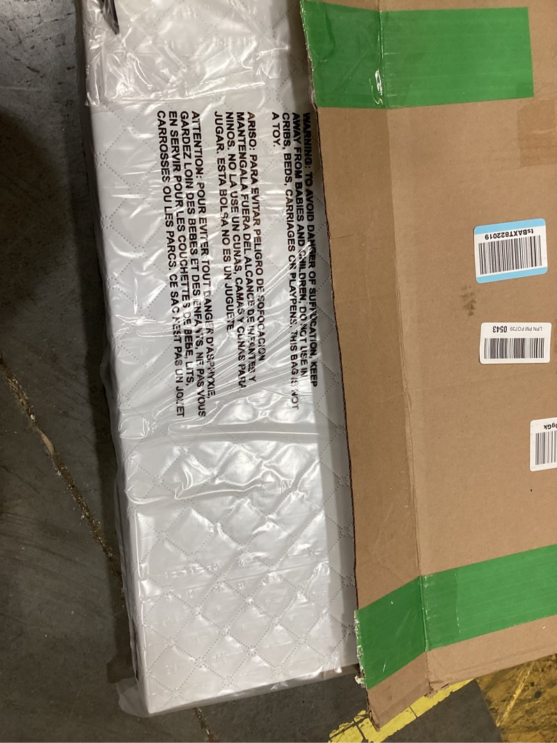 Condition photo showing Good Condition for dream on me holly 2-in-1 mini crib mattress, dual-sided infant & toddler, waterproof cover, greenguard gold certified, 38” x 24” x 3”, fits mini & select portable cribs, not for playards