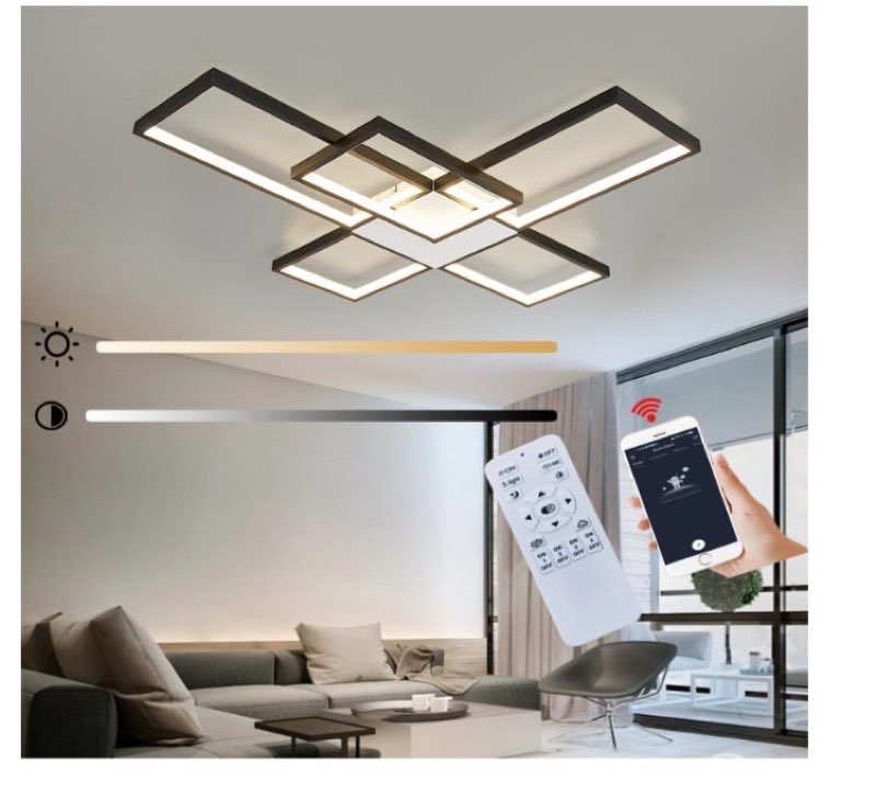 Dimmable with Remote Control LED Ceiling Light