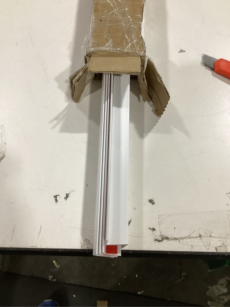 Sasylvia 10 Pcs 3/4 x 36 Inches Wall Corner Protector Guards with Self Adhesive, White Vinyl Corner 