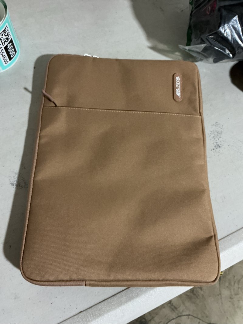 Condition photo showing Good Condition for mosiso laptop case 13 inch, laptop sleeve compatible with macbook neo/air/pro 13 inch with a18/m5/m4/m3/m2/m1 chip 2026-2016, polyester vertical computer sleeve bag with pocket, bronze brown 13 inch bronze brown