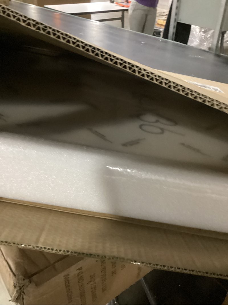 Condition photo showing Good Condition for Yaetm Minimalist 24x36 Oak Wood Frame for Poster, Natural Solid Wood 24x36 Picture Frame Set of 3, Lightweight, Wall Decor for Office, Gallery & Home (3 Pack, Oak) 24x36 - 3 pack Oak