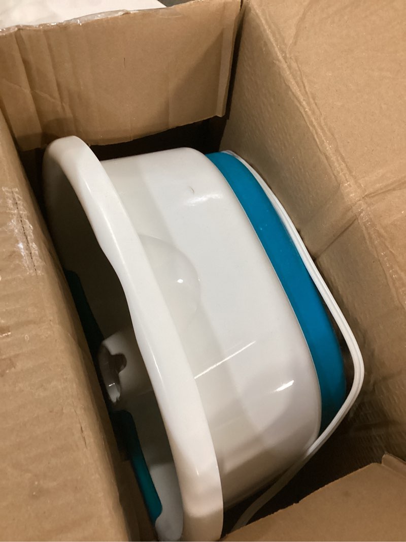 Condition photo showing As Is for Homedics Bubble Mate Foot Spa, Toe Touch Controlled Foot Bath with Invigorating Bubbles and Splash Proof, Raised Massage Nodes and Removable Pumice Stone