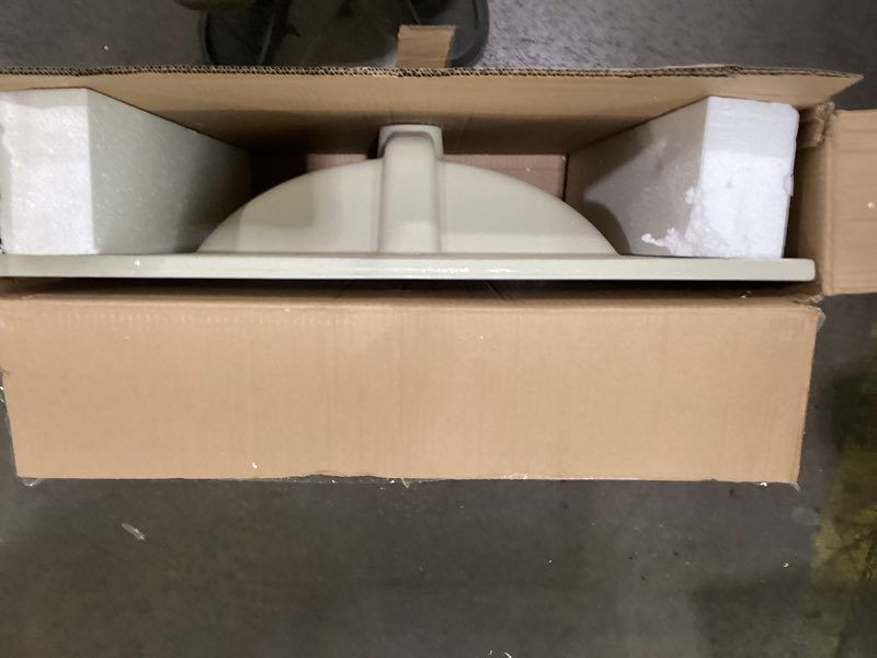 Ceramic vessel vanity sink