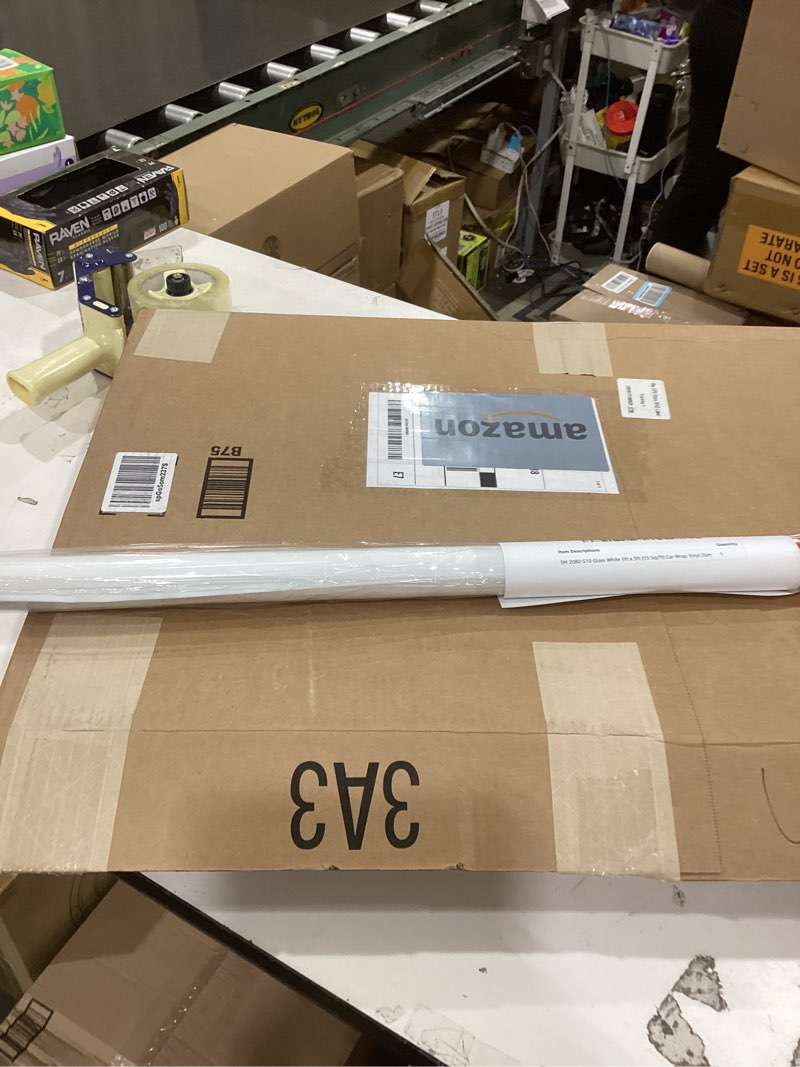 Condition photo showing New/Like New for 3M 2080 Series G10 Gloss White - 5ft x 1ft - 5sq ft - Dual Cast Thick Vinyl Car Wrapping Film - Bubble Free Vehicle Sheet Roll 5ft x 1ft Gloss White - 2080 G10