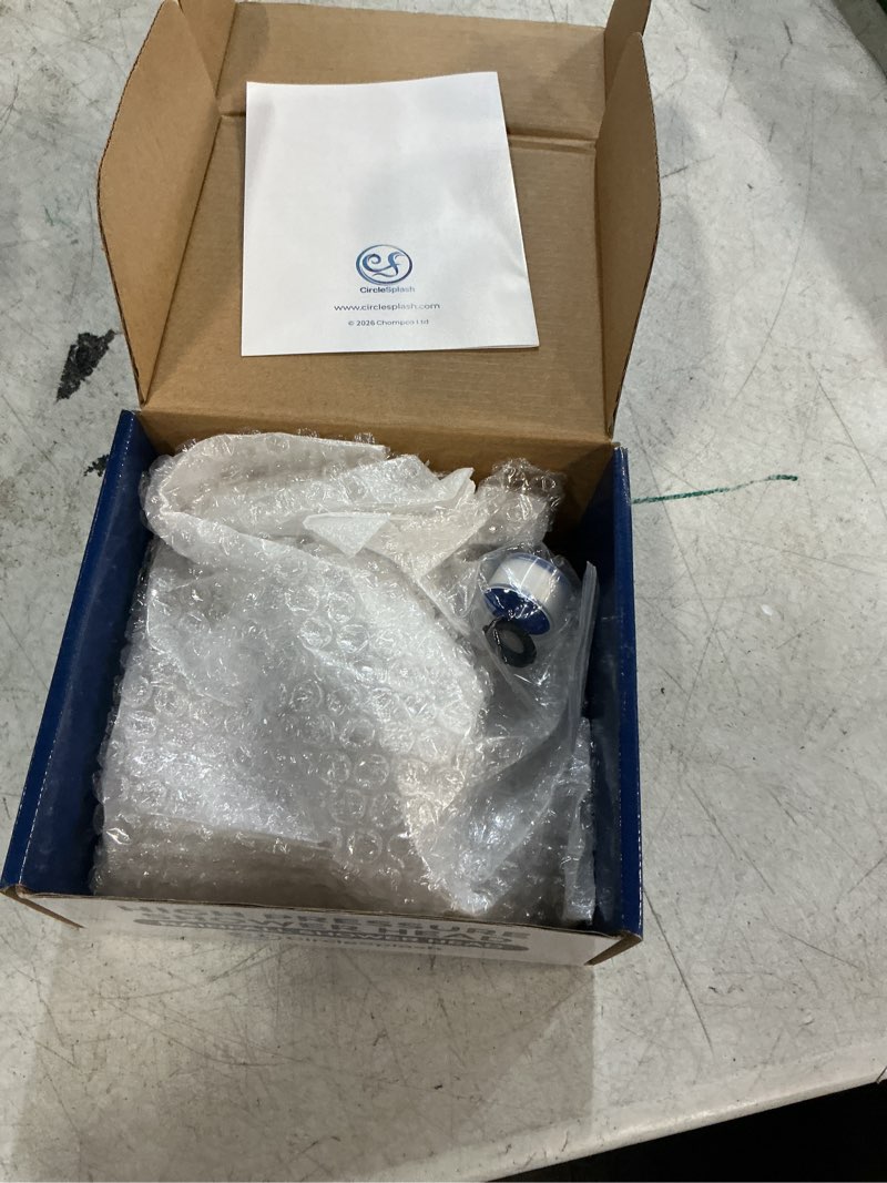 Condition photo showing New/Like New for high pressure shower head - anti-clogging silicone nozzles - 2.5 gpm removable restrictor - easy to clean adjustable replacement - easy to install with plumbers tape - 6 inch - classic chrome finish chrome 2.5gpm